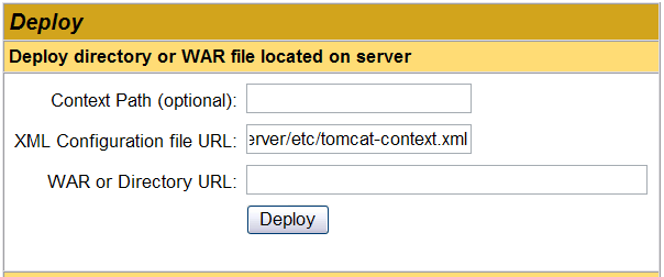 Tomcat Manager